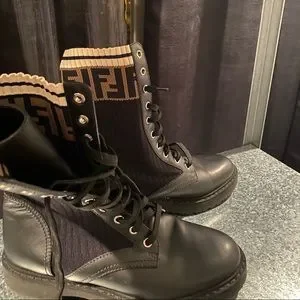Fendi sweater boots deals